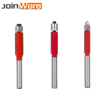 

Flush Trim Router Bit with Bearing for Wood Template Pattern Bit Tungsten Carbide Milling Cutter for Wood 1Pc 6.35mm Shank