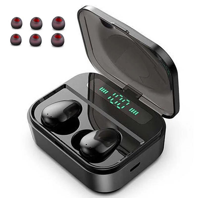 x7 black X7 5,0 bluetooth гарнитура TWS 8D стерео Беспроводная гарнитура Водонепроницаемая гарнитура с светодиодный дисплеем 2000 мАч зарядная коробка PK G02 - Цвет: x7 black