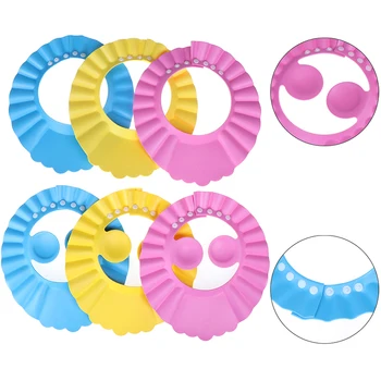 

Shampoo Cap Water-proof Durable Baby Bath Visor Hat Adjustable Baby Shower Protect Eye Splashguard Hair Wash Shield