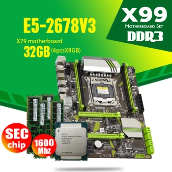 

atermiter X99 D3 DDR3 motherboard set with Xeon E5 2678 V3 LGA2011-3 CPU 4pcs X 8GB = 32GB 1600MHz PC3 12800 DDR3 memory RAM