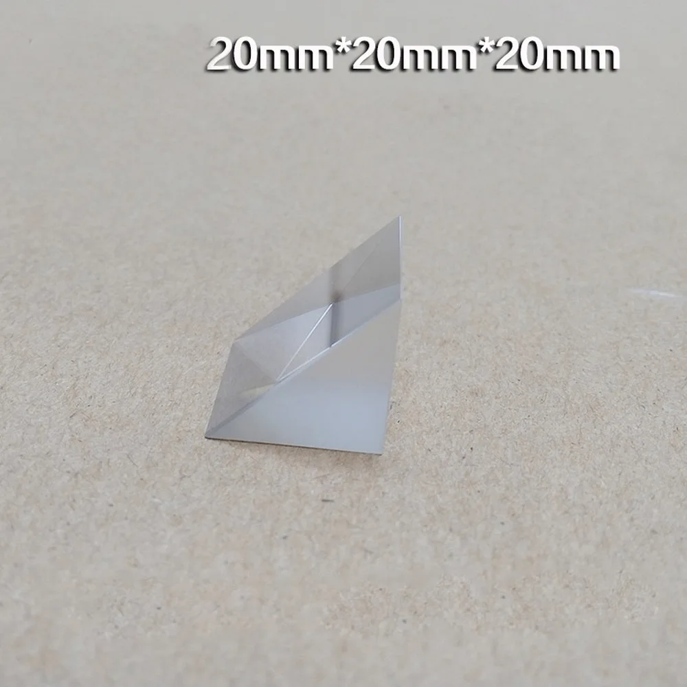 25*25*25 мм оптические эксперименты Isosceles прямой угол Triprism для радужного стекла K9