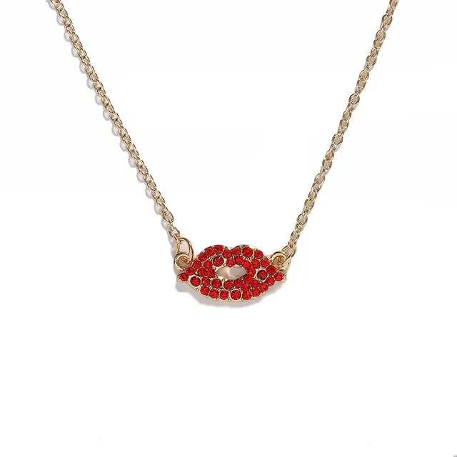 Dvacaman модное простое ожерелье из бусин для женщин Boho Coco Red Lips Eyes сердце жемчуг кулон и колье ожерелье ювелирные изделия - Окраска металла: 11