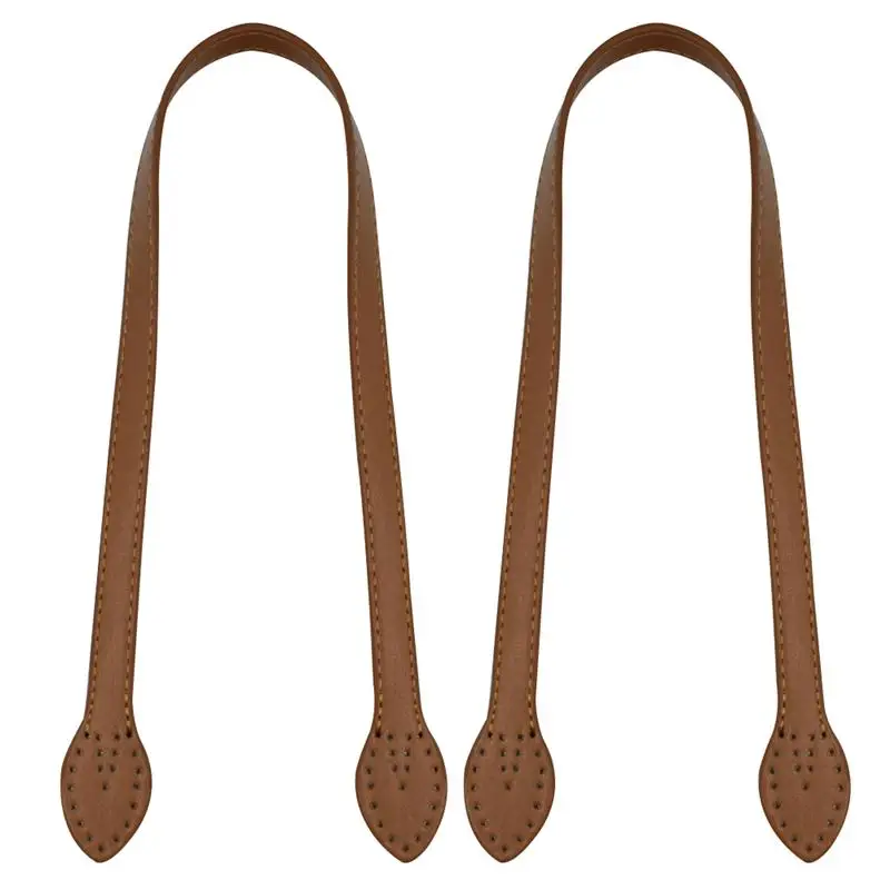 2PCS C Кожаные ручки для сумки прочные Модные линии прессования сумки ремень замена ремешок сумка Пояс для дам девушек женщин - Цвет: 2PCS C