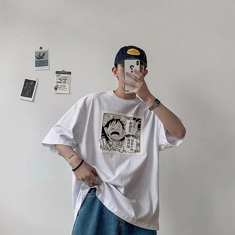 summer man's T-shirt men clothes 2019 cratoon One Piece Print Vogue hip hop camiseta hombre Leisure All-match t-shirt with print summer man's T-shirt men clothes 2019 cratoon One Piece Print Vogue hip hop camiseta hombre Leisure All-match t-shirt with print