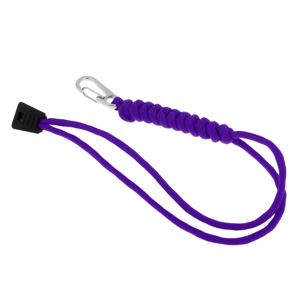 Purple Открытый аварийный набор брелок для ключей Паракорд веревка шнур ремешок карабин несущая нагрузка 140 кг - Цвет: Purple