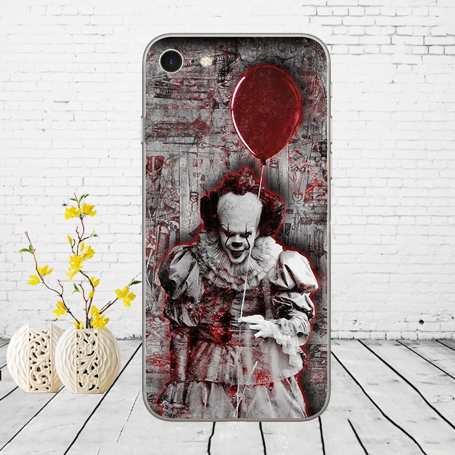 291DD Мягкий силиконовый чехол Pennywise The Clown Horror для iphone 5 5s se 6 6s 8 plus 7 Plus X XS SR MAX|Бамперы|