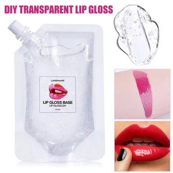 

DIY Clear Lipgloss Base Oil Moisturizing Non-stick Lipstick Material Base Gel for Lipgloss Makeup MH88
