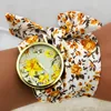 Shsby Design Ladies Flower Cloth Wrist Watch Gold Fashion Women Dress Watches High Quality Fabric Clock Sweet Girls Watch 1