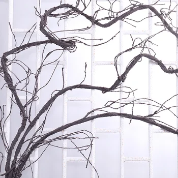 인조 인조 식물 나뭇가지 나무 덩굴, 300cm, 나무 가지, 벽걸이 등나무 줄기, 유연한 덩굴, 웨딩 가든 장식