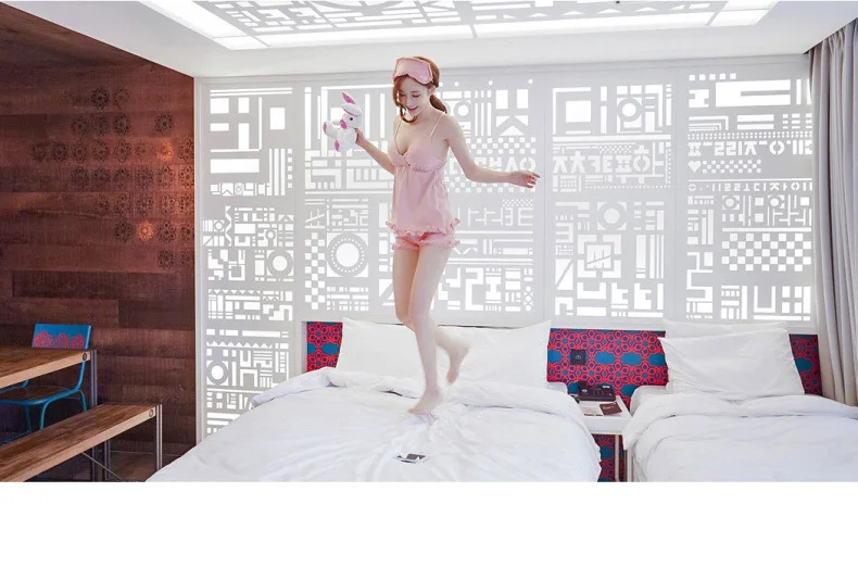 Летняя Ночная рубашка женская сексуальная камзол корейский стиль свежий и сладкий девушки милый поставляется с нагрудной подкладкой пижама из тонкой ткани спортивный костюм
