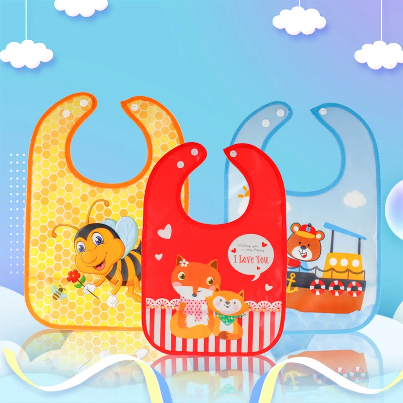 Baby Bib Waterproof Bibs Toddler Saliva Towel Kids Feeding With Packet Apron Drool For Babies Burp Cloths | Детская одежда и обувь