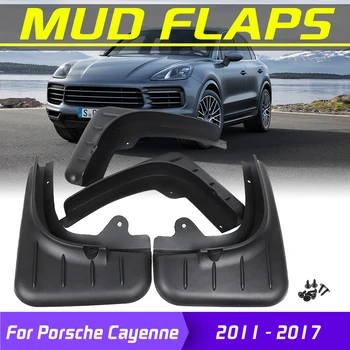 

4X OE Styled Molded Mud Flaps For Porsche Cayenne 2011 2012 2013 2014 2015 2016 2017 2Mudflaps Splash Guards Mud Flap Mudguards