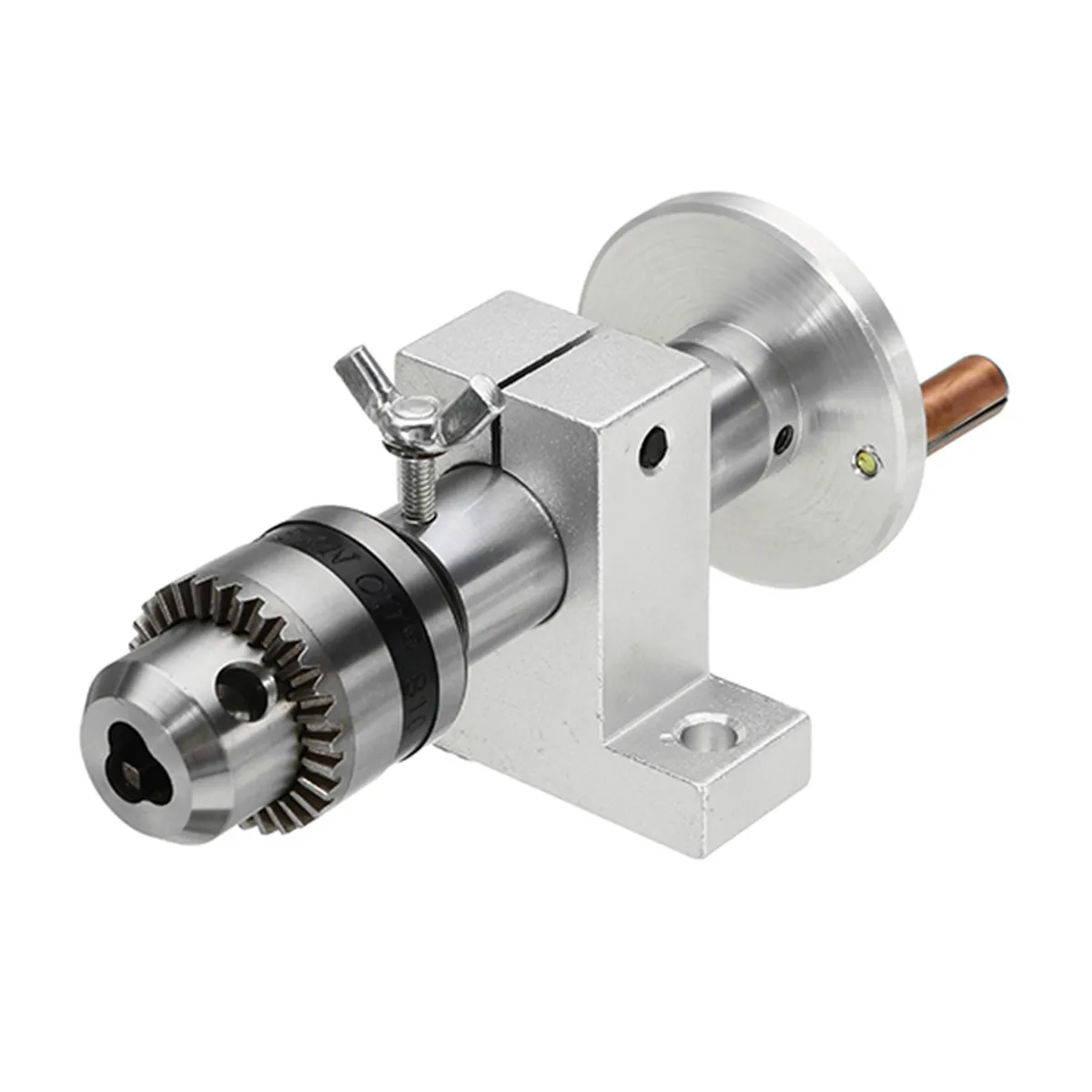 

Live Lathe Center Head with Chuck DIY Accessories for Mini Lathe Machine Revolving Centre Woodworking Tool