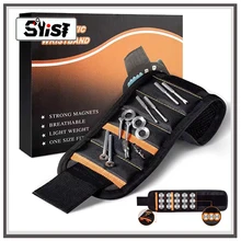 Bracelet magnétique avec poches à grille 10/15, sac à outils puissant pour vis, Kit d'outils de réparation, organisateur de rangement, ceinture d'outils
