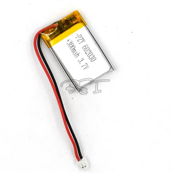 

5Pcs 3.7V 602030 With Protective Plate 300mAh With Plug Rechargeable Polymer Lithium Battery For PSP Navigation Ebook Core Li-io