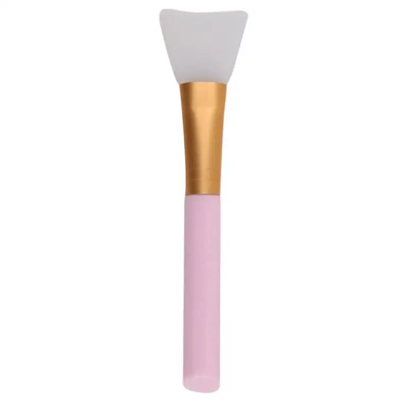 Мягкая силиконовая маска для лица, кисть для лица, щетка для перемешивания, косметический инструмент для девочек - Handle Color: Розовый