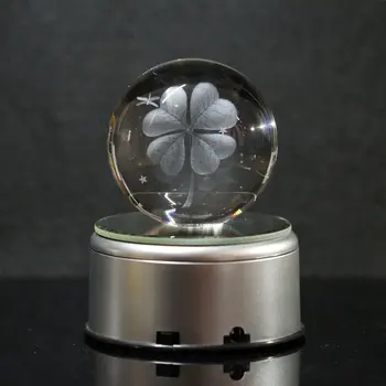 

Beautiful Colorful LED Crystal Ball Music Box Home Decoration Music Box for Children Kids Best Gift Toys With 18 Music