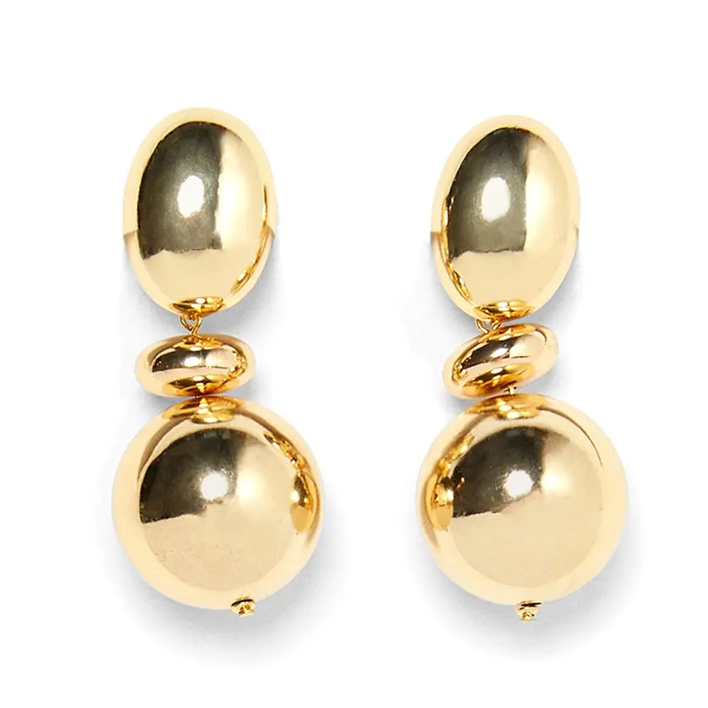 

Ring Alloy Bump Texture Earrings Female Fashion Personality Wild Temperament Earrings
