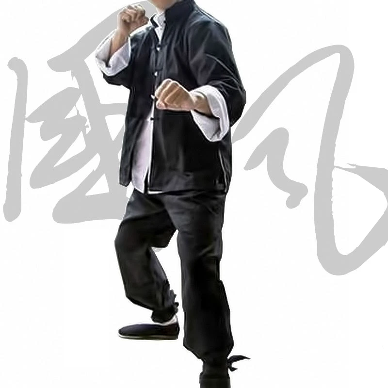 Classic Chinese Tang Suit Kung Fu Suits Bruce Lee Clothes Wing Chun Taiji Tai Chi Clothing Set Costume For Men | Тематическая