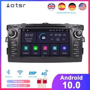 

DSP Android 10 Car GPS Navigation DVD Player For Toyota Auris 2008-2012 Auto Stereo Radio Multimedia Player Head Unit Recorder