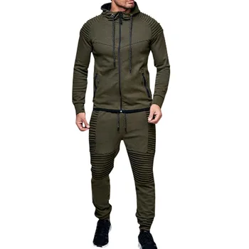 

Men Zipper Sweatshirt+pant Jogger Suit Chandal Hombre Tracksuit Men Sport Suit Running Gym Clothing Casual Hoodies Tracksuit Set