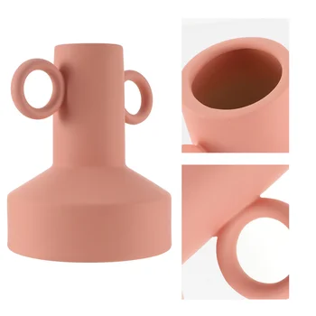 

1pc Art Binaural Vase Modern Creative Flower Arrangement Ornament Ceramic Vase