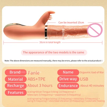 Handheld Thrusting Dildo Vibrator for Women Clit Licking Toy Sex Machine Vaginal Stimulation Tool Female Masturbator Adult 18 6