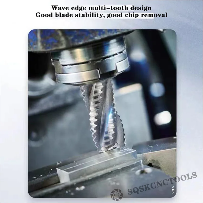 Milling Cutter Rough End Mill HSS Carbide 4 Flute 5mm to 45mm