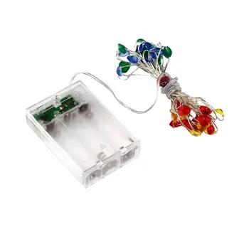 

5M 50LEDs Heart Shape LED String Lights Curtain Fairy Lighting Decorative Light Strings with Battery Box for Party Wedding Decor