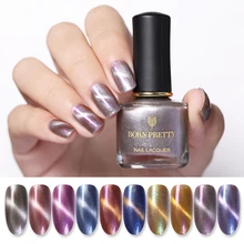 BORN PRETTY 6 мл Лак для ногтей с эффектом «кошачий глаз» перламутровый 3D Магнитный красочный дизайн ногтей Маникюр для украшения ногтей