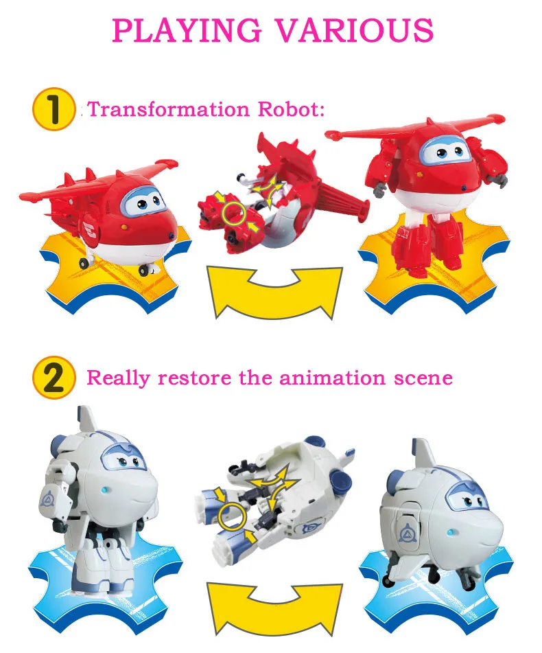 Big!!! Super Wings Deformation Airplane Robot Action Figures Super Wing Transformation toys for children gift Brinquedos