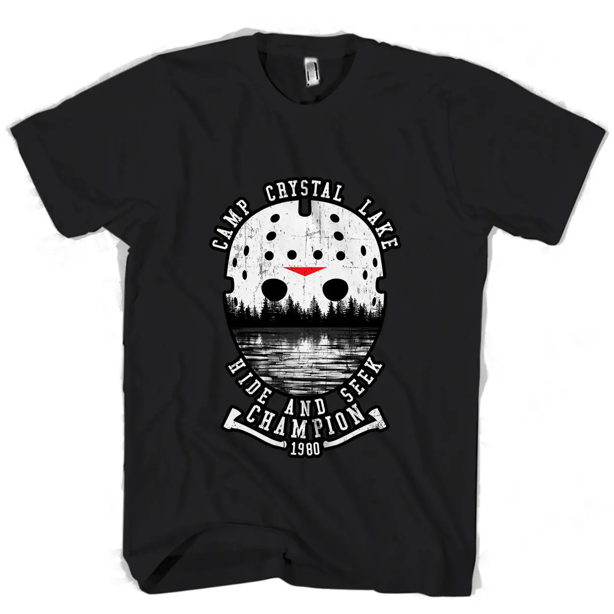 Camp Crystal Lake Джейсон Вурхиз Мужская/Женская футболка с короткими рукавами и принтом