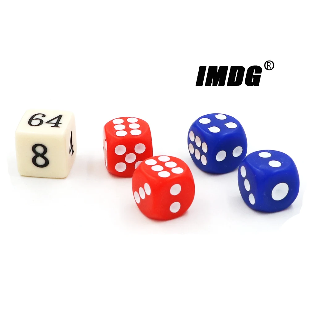 Acrylic Dice Game Dice Dice Set 14mm Acrylic Colorful Backgammon Dice