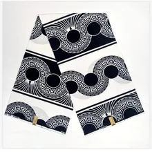 pagne высокого качества батик Вощеная африканская с принтом в ткань поплин голландский блок хлопок 6 ярдов женщина платье ткань V-L 734