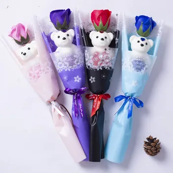 

Valentine Single Rose Carnations Flowers Mother's day Gift Best Valentine's Day Gift Artificial Flowers 100pcs/lot