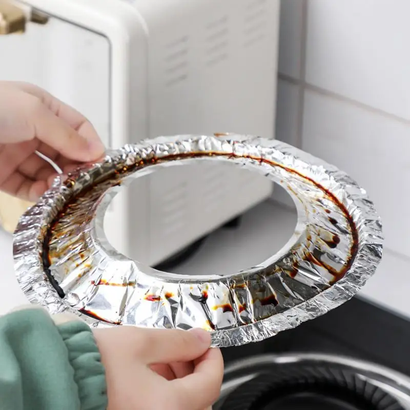 10 шт. защитное покрытие для газовой плиты крышка чистый коврик кухонной жестяная