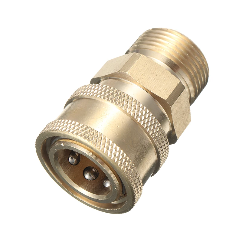 2 Pcs High Quality Brass M22 3/8inch Pressure Car Washer Quick Release Adapter Connector Coupling Garden Watering Tools