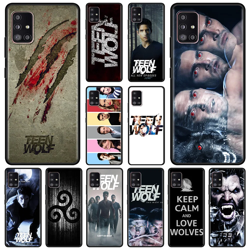 Черный чехол TEEN WOLF для Samsung A51 A21s A71 A12 A31 A52 A41 A32 A02 A11 мягкий Galaxy A72 A42 A01 A91 A21 Caso |