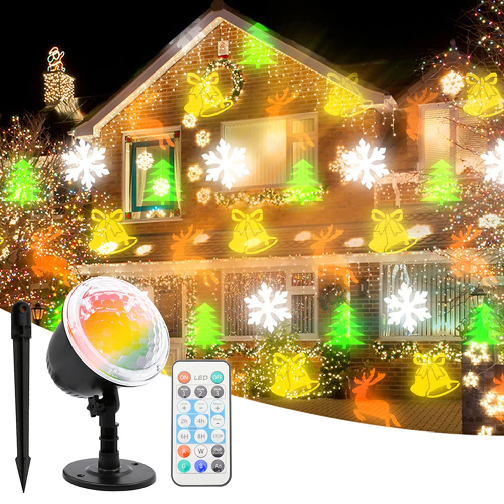 

LED Christmas Laser Projector Light Snowflake Santa Claus/Clown Projector Lamp For Xmas Halloween Birthday Romantic Night Light