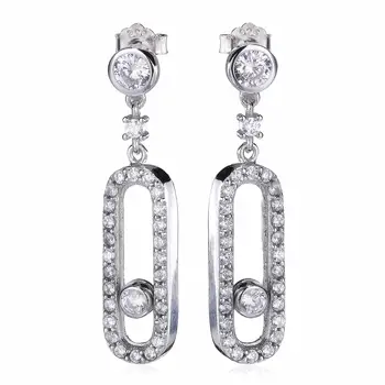 

YinDX 925 Sterling Silver Stud Earrings 2020 Fashion Glamour Simple Style Women'S Earrings Suitable For Anniversary Party