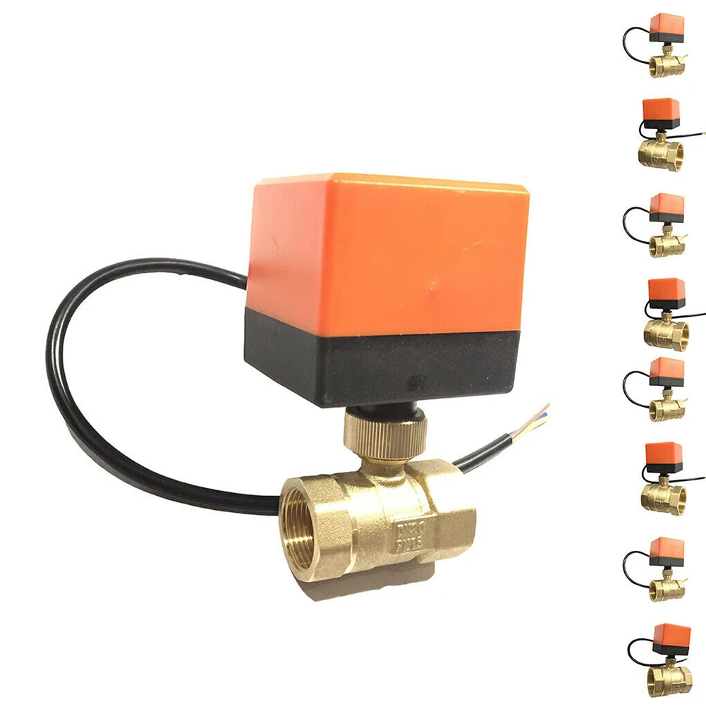 Моторизованный электрический шаровой соединитель латунная резьба 2/3 способов для кондиционера прямой ток CLH@ 8