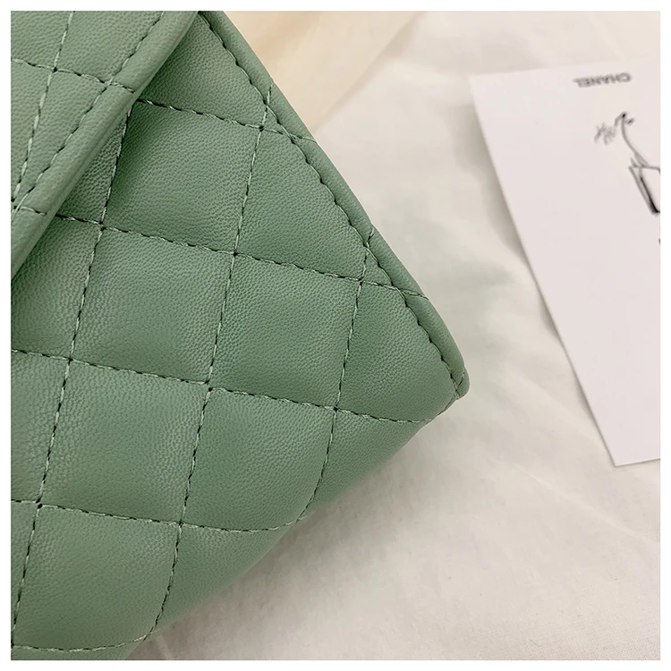 Женская сумка Bolsas Feminina Bolsos Mujer, новинка, Корейская версия, универсальная сумка-мессенджер на одно плечо с цепочкой, маленькая квадратная сумка