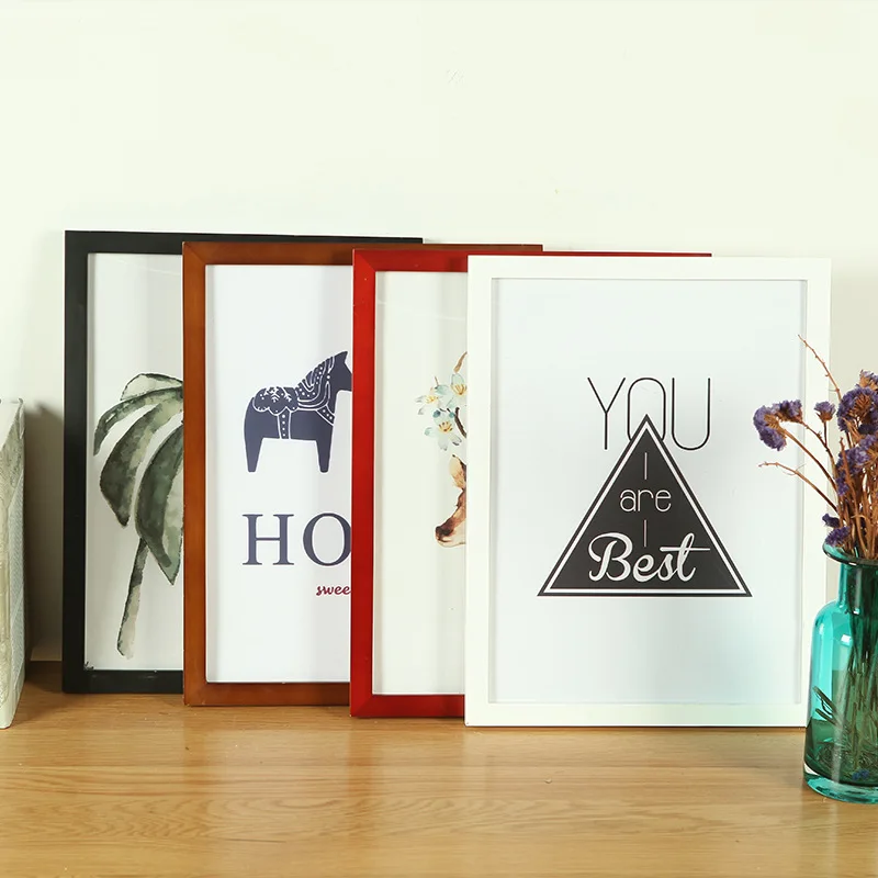 

1PCS Solid Wood Photo Frame Wood Picture Frames for Paintings Wholesale