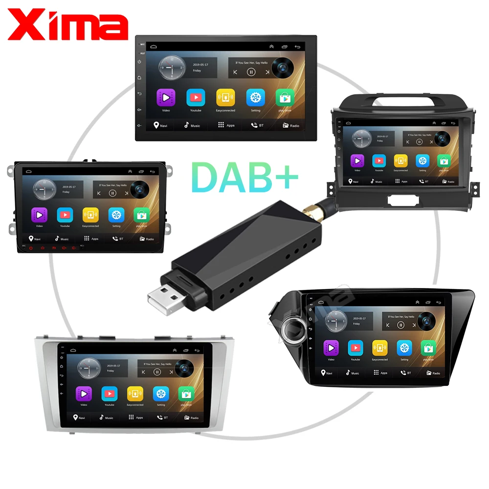 USB автомобильный DAB+ цифровой радио тюнер приемник для Автомобильный ...
