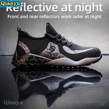 Baskets de travail légères et indestructibles pour homme, chaussures de sécurité, collection 2021