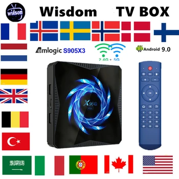 

French IPTV Box X96Q MAX Android TV Box 10 support IPTV Dutch UK Europe spain Sweden Portugal USA Smart TV Box Only no channel