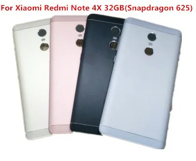 

Gift+For Xiaomi Redmi Note 4X 32GB(Snapdragon 625) Spare Parts Back Battery Cover + Side Buttons Replacemen
