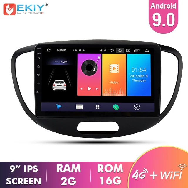 $US $145.90 EKIY 9'' IPS No 2 Din Android 9.0 Car Radio Multimedia Player For Hyundai Grand I10 2008-2012 Auto 