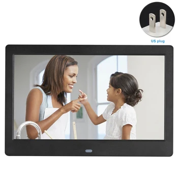 

10.1 Inch Gift Digital Photo Frame Electronic Album Images Alarm Clock Remote Control Display Memory Card Picture Player USB