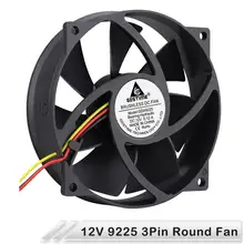 Gdstime – ventilateur Axial de refroidissement, 12V, 3 broches, sans balais, 1 pièce, 9225, 9.2, 92mm, 92x25mm, cm